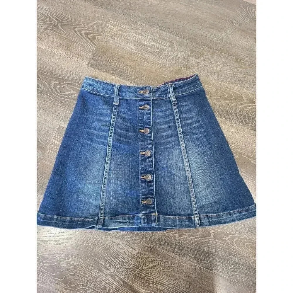 Cello Jean button up skirt size small‎ #2